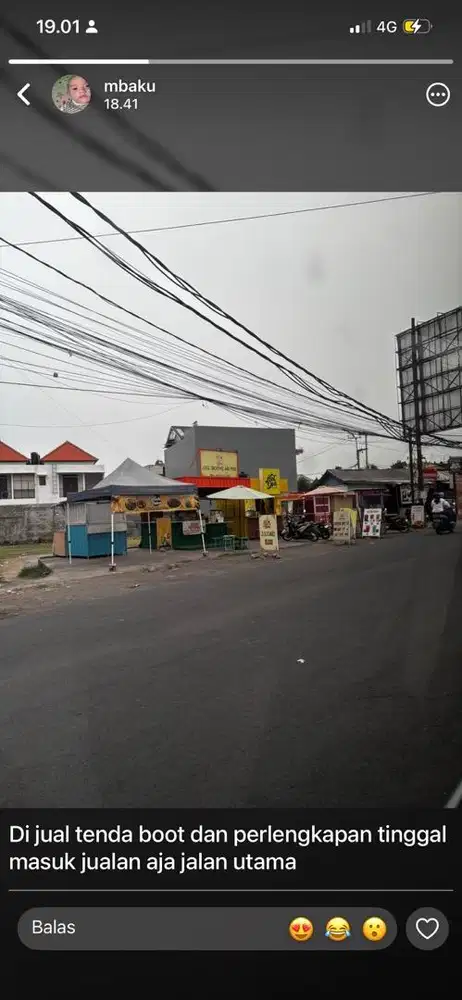 sale boot contener + lapak + tenda
