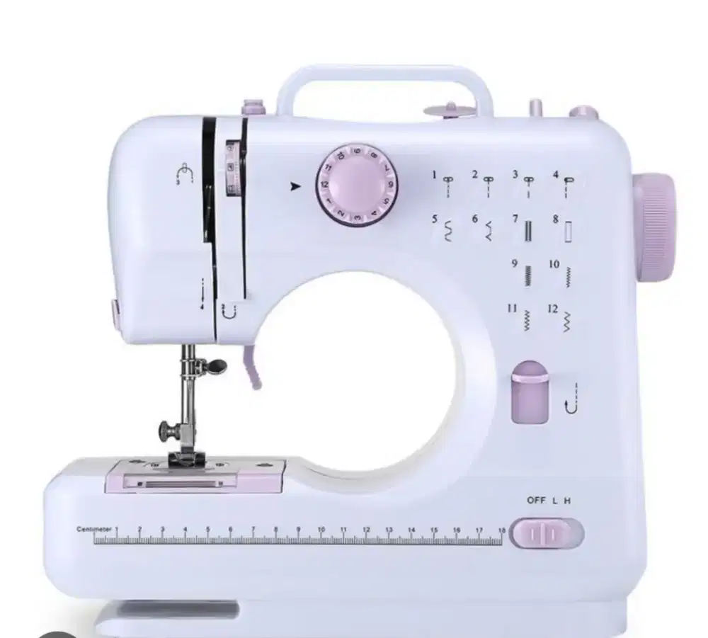 Full Set Mesin Jahit Portable Multifungsi Mini 12 jahitan