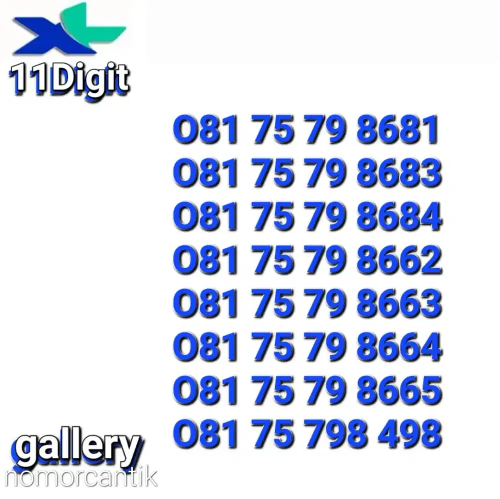Nomor perdana xl 11-angka