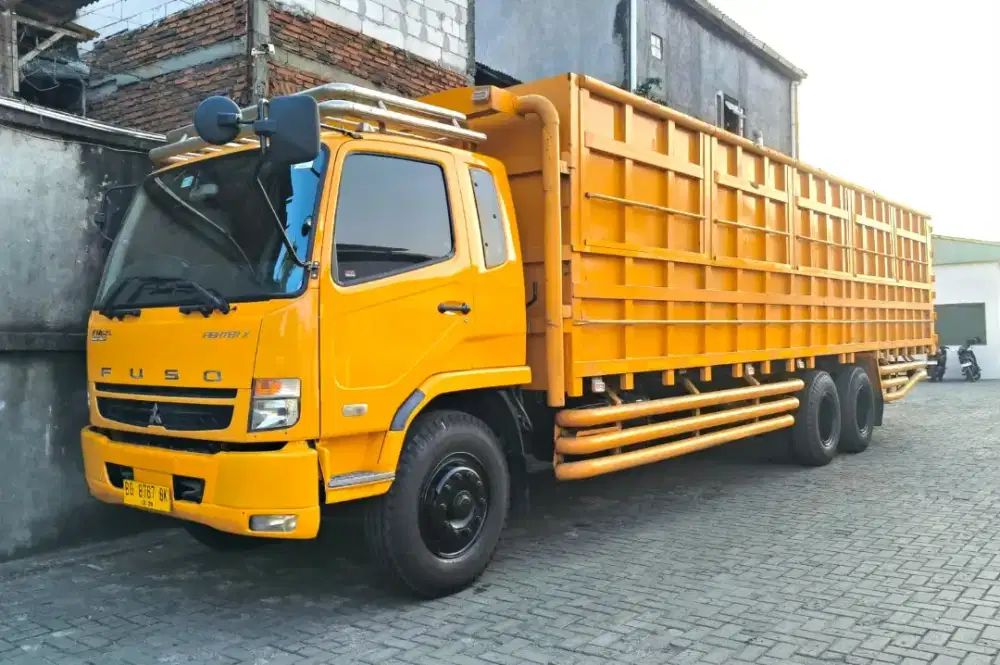 MULUS+ban Baru Murah Mitsubishi Fuso tronton 6x4 bak besi sentral 2023