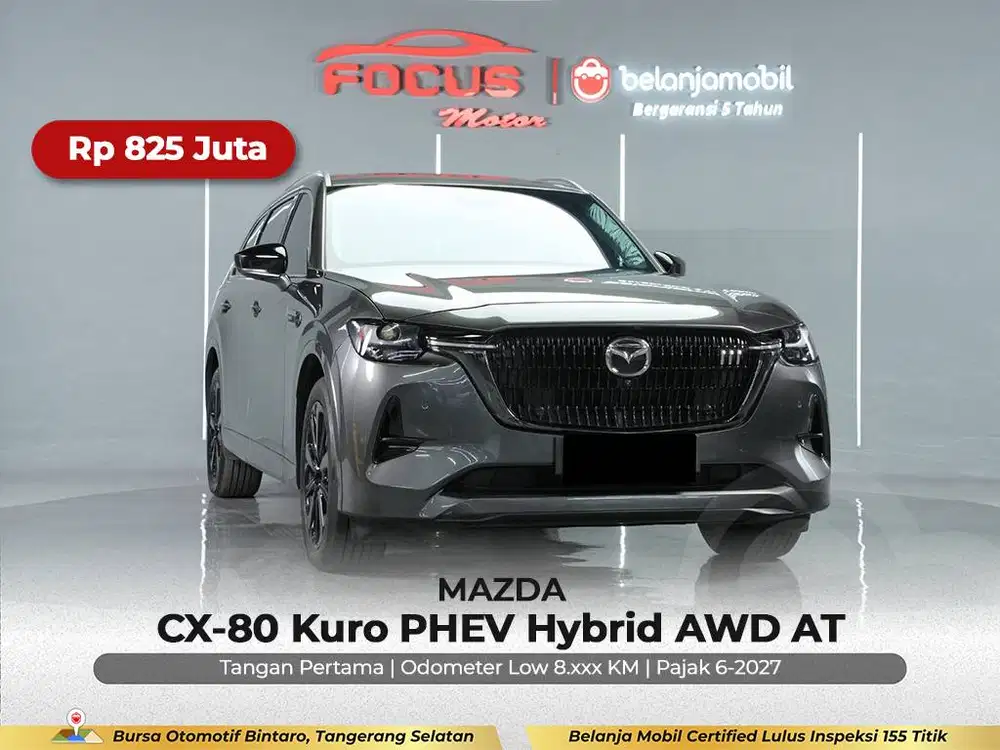 [GARANSI 5TH AWD KM 8RB] Mazda CX80 CX 80 CX-80 PHEV 2023/2024/2025