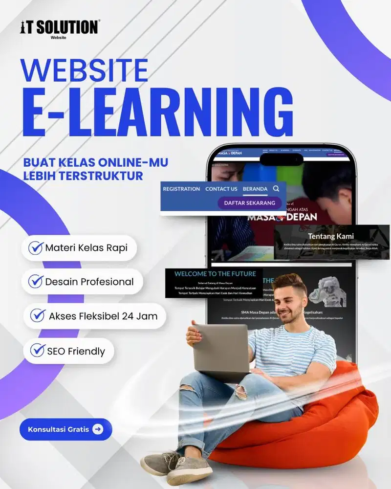 Jasa Pembuatan Website E-Learning Profesional dan Modern