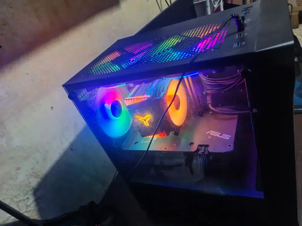 PC gaming I3-12100f rx6600 ram 16gb ssd nvme 512 full set, nego tipis