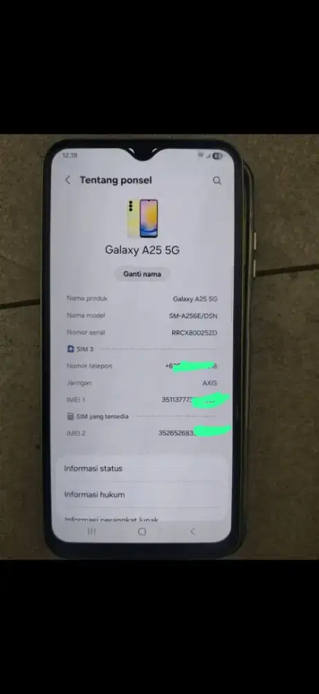 Samsung a25 5g 8/128 Fulset No Minus