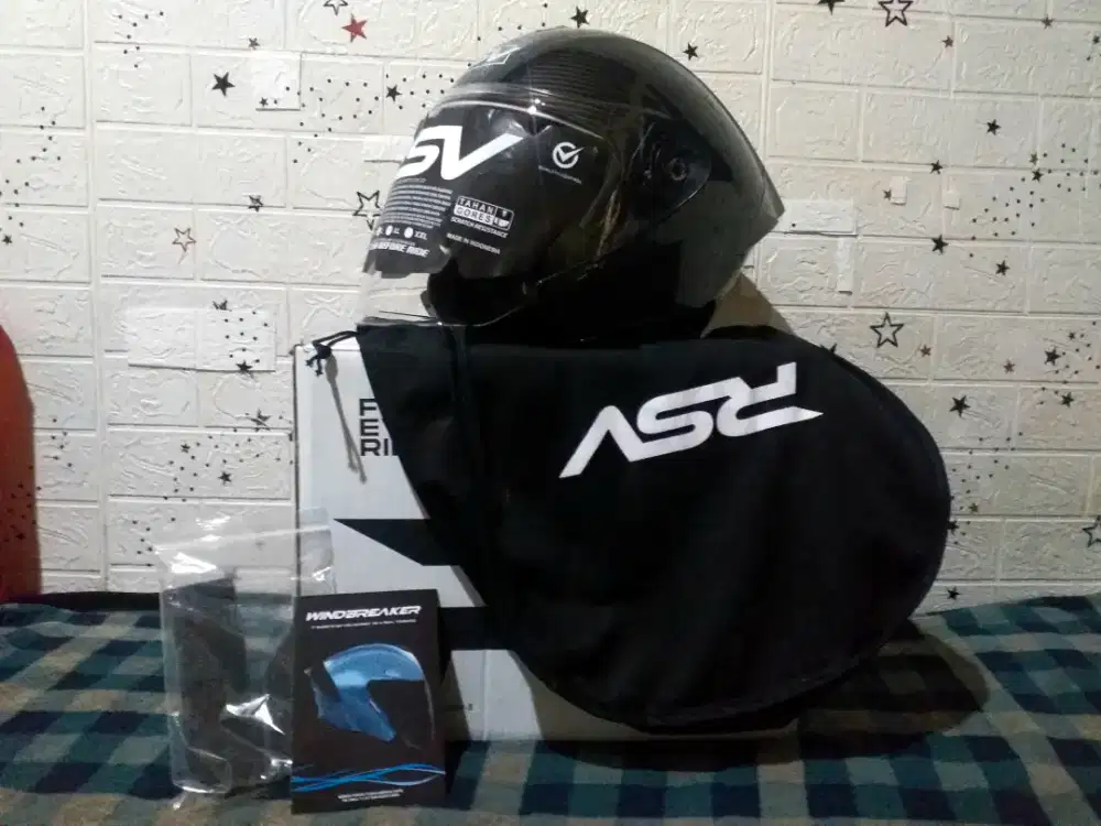 Helm Rsv Windbreaker Carbon Grapich Size M