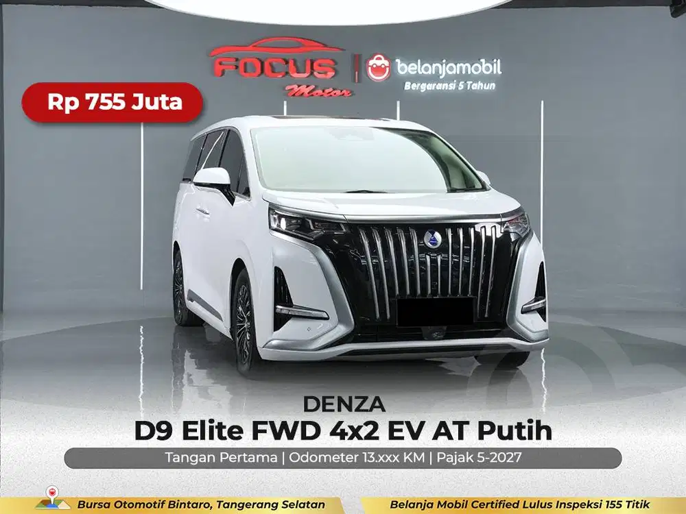 [ GARANSI 5THN KM LOW ] Denza D9 D 9 Elite FWD 4x2 EV 2024/2025/2026