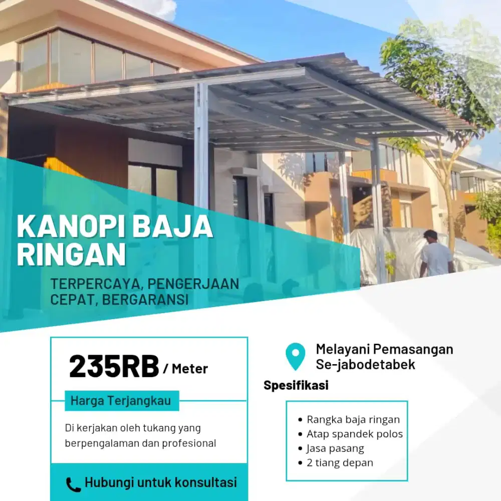 Tukang kanopi baja ringan