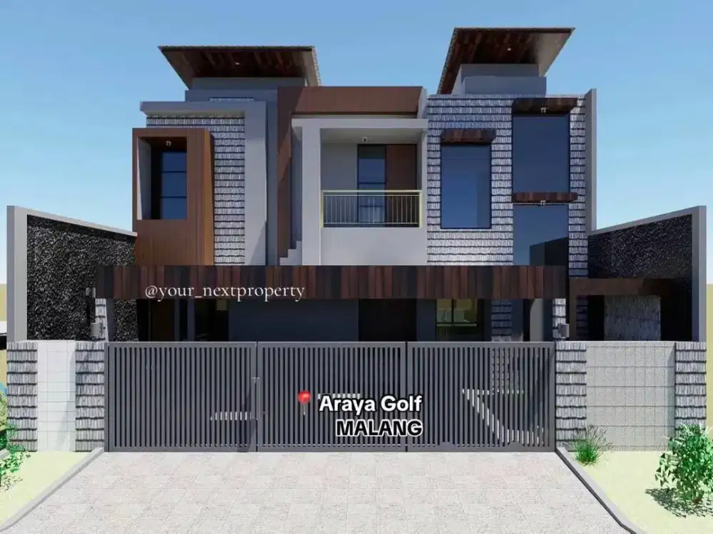 Rumah Baru Gress Proses Bangun Di Private Cluster Araya Golf Kota Malang