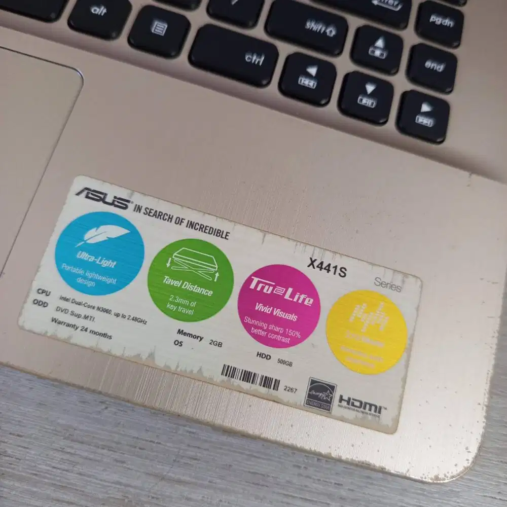 Dijual Laptop ASUS X4411S ada minus