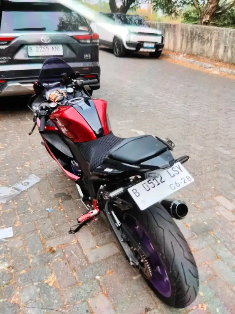 Knalpot Scorpion 155cc yang telah dimodifikasi.ECU baru