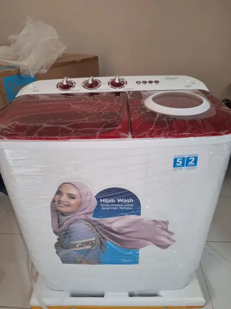 Mesin cuci 2 tabung 8kg midea BARU