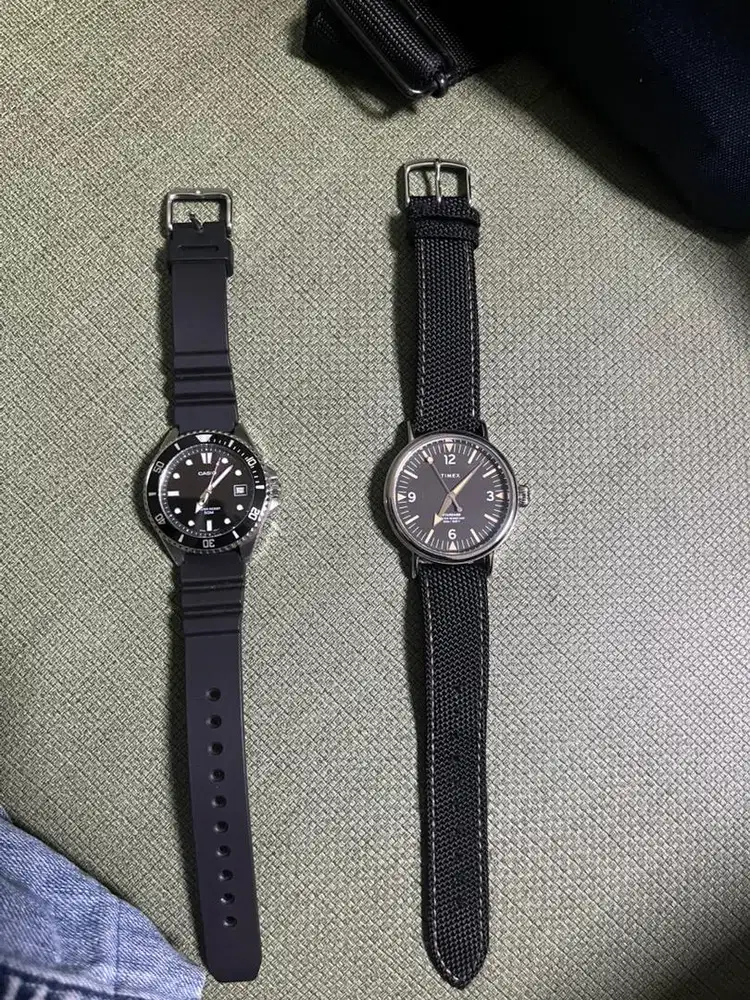 Dijual Jam Tangan Casio baby duro MDV 10 dan Timex