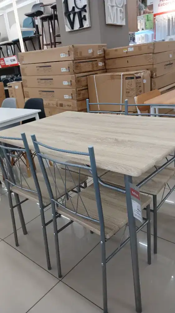 Harold table set meja makan bisa cicilan by home kredit bunga 0%
