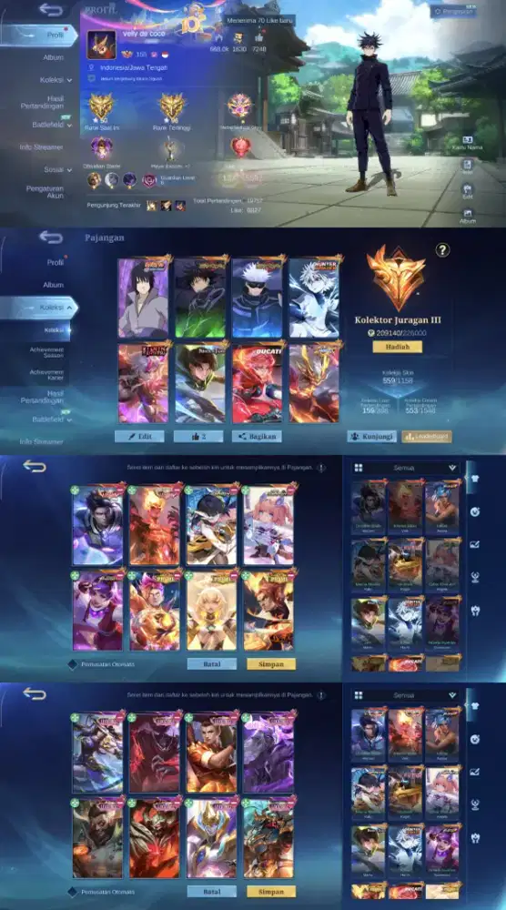 JUAL AKUN MOBILE LEGENDS AMAN TERPERCAYA YANG MINAT CHET