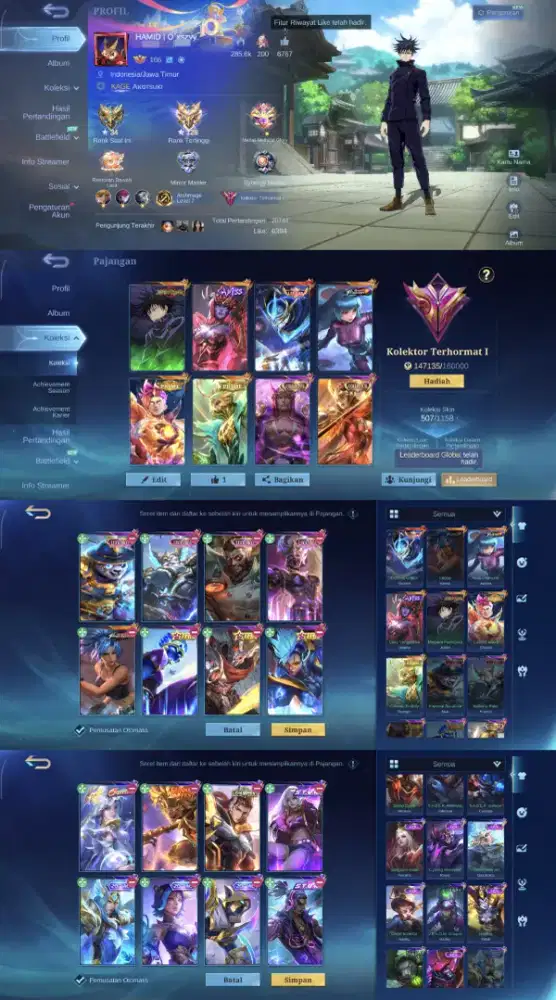 JUAL AKUN MOBILE LEGENDS AMAN TERPERCAYA YANG MINAT CHET