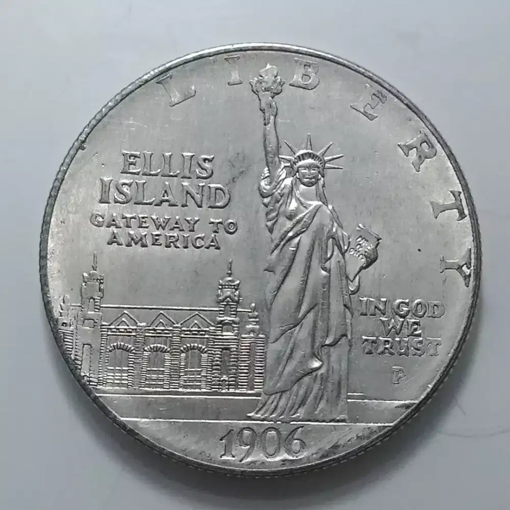 Koin Langka 1906 DOLLAR PERINGATAN USA AMERIKE MONUMEN LIBERTY