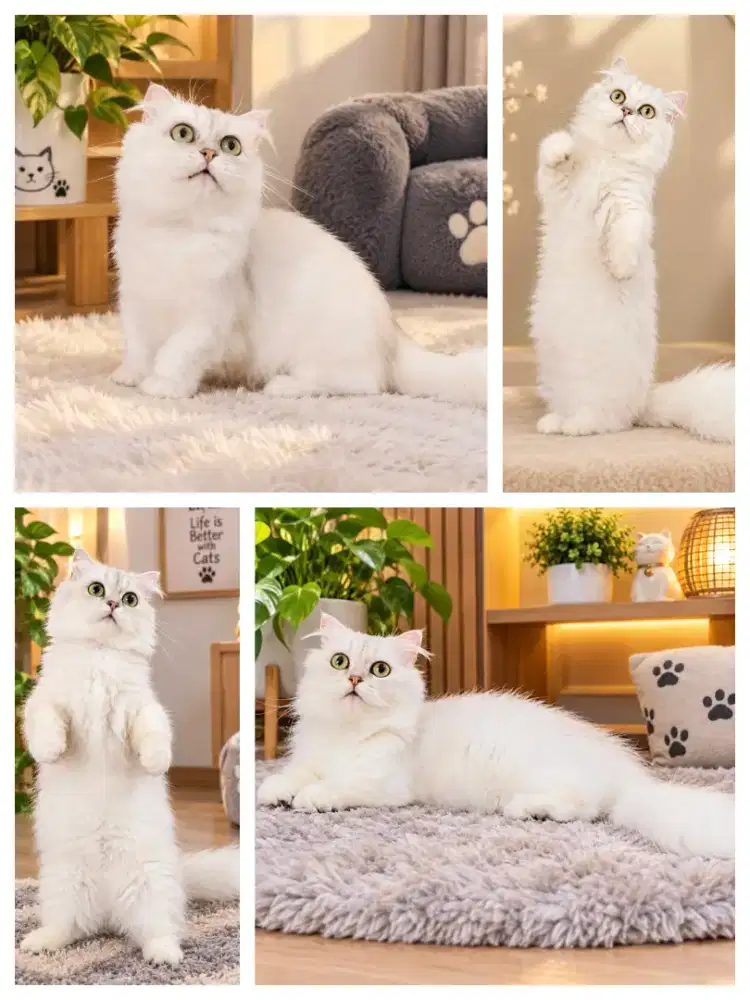 Munchkin British Longhair silver jantan