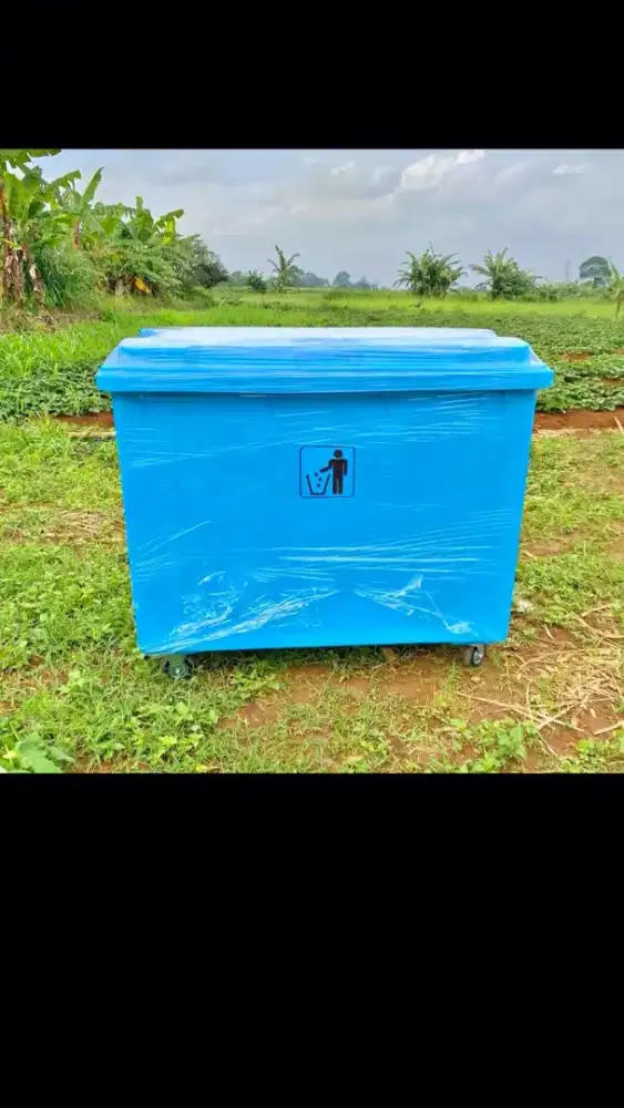 Tong Sampah 660 Liter Fiberglass Beroda