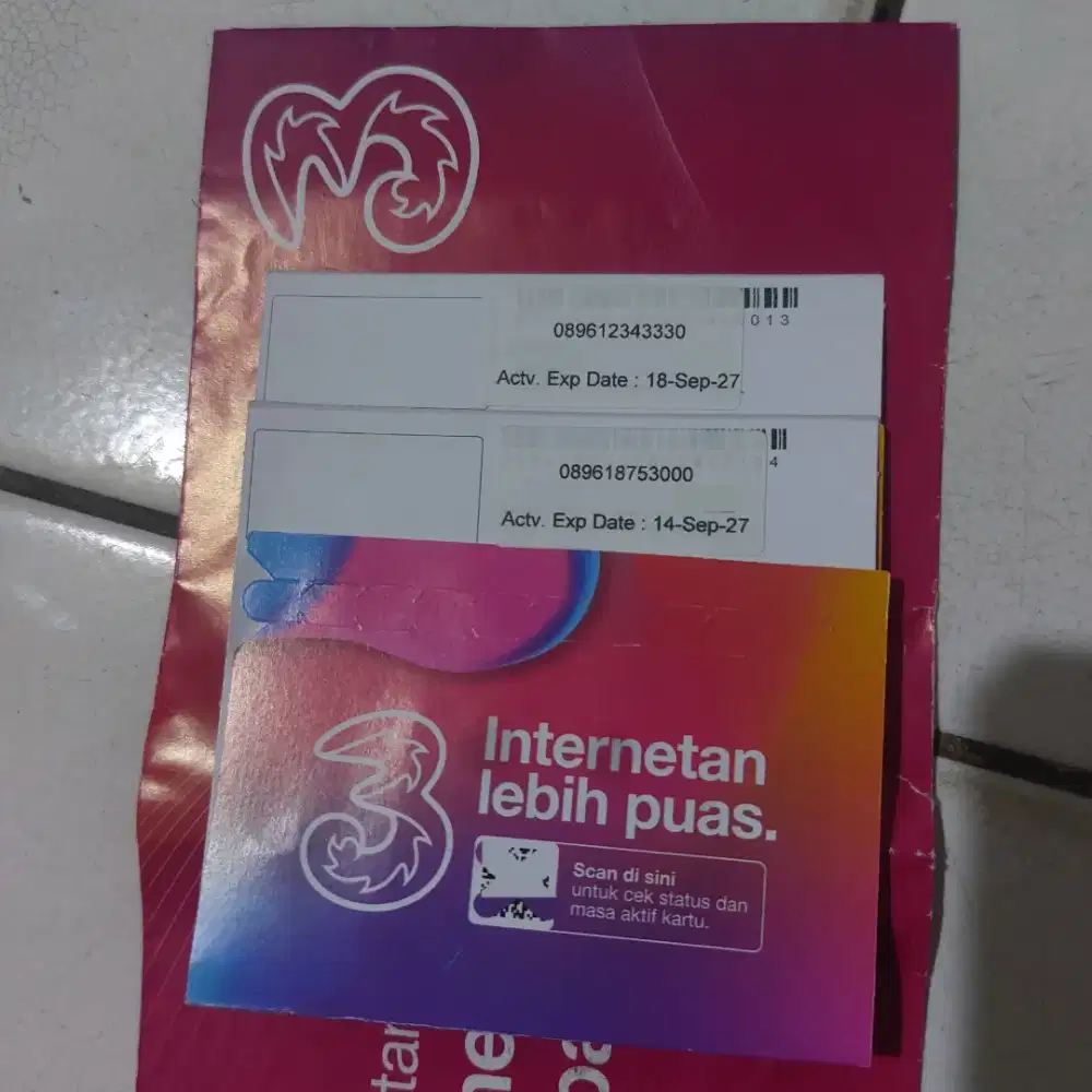 SimCard TRI + Kuota 3GB