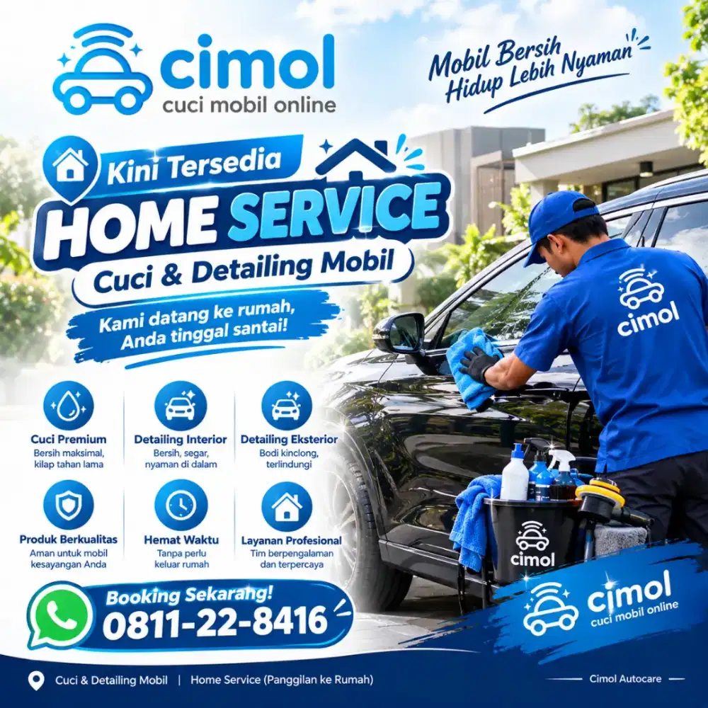 Cuci dan detailing mobil