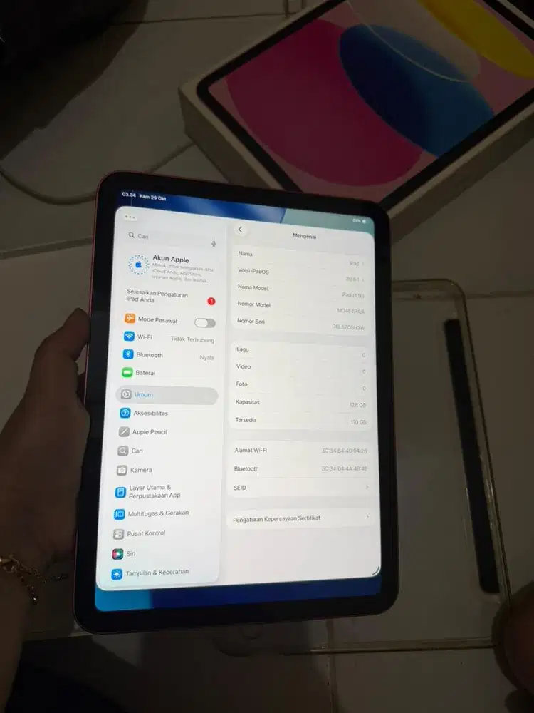 ipad gen 11 128GB ex ibox fullset