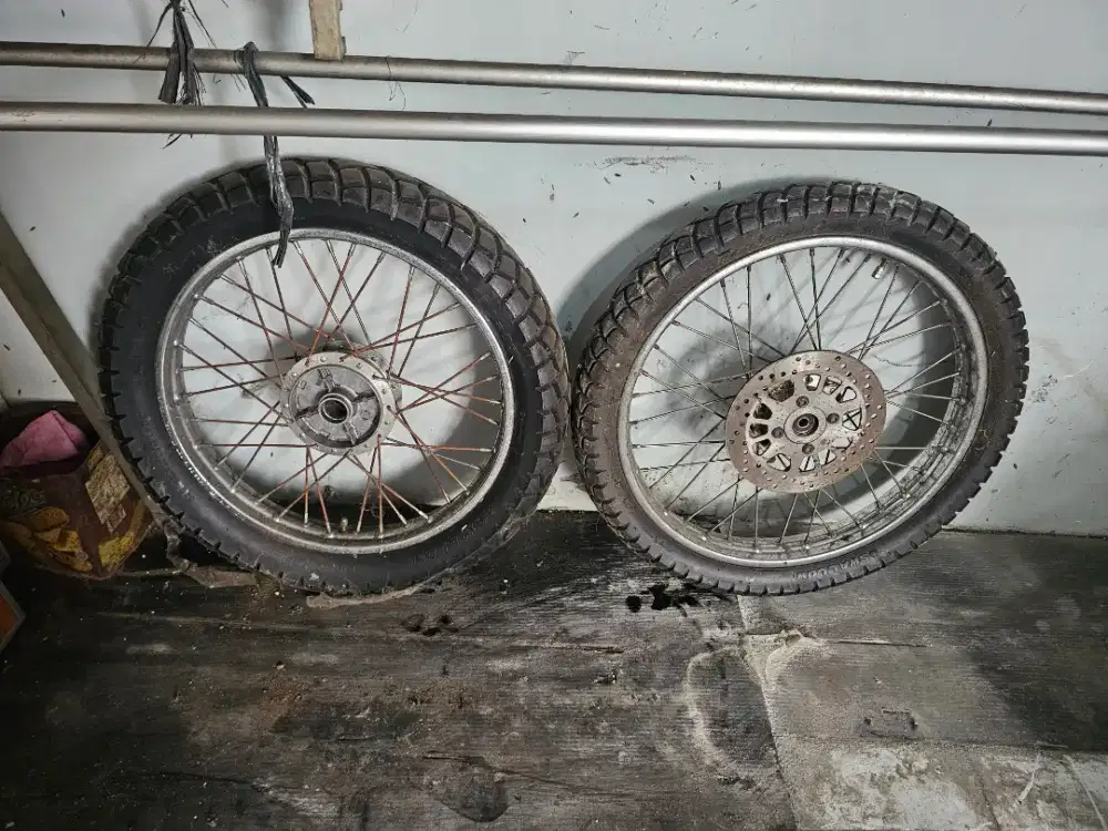 VELK SET W175 UPSIZE RING 19 & 18 fullset ban, piringan, velg w 175