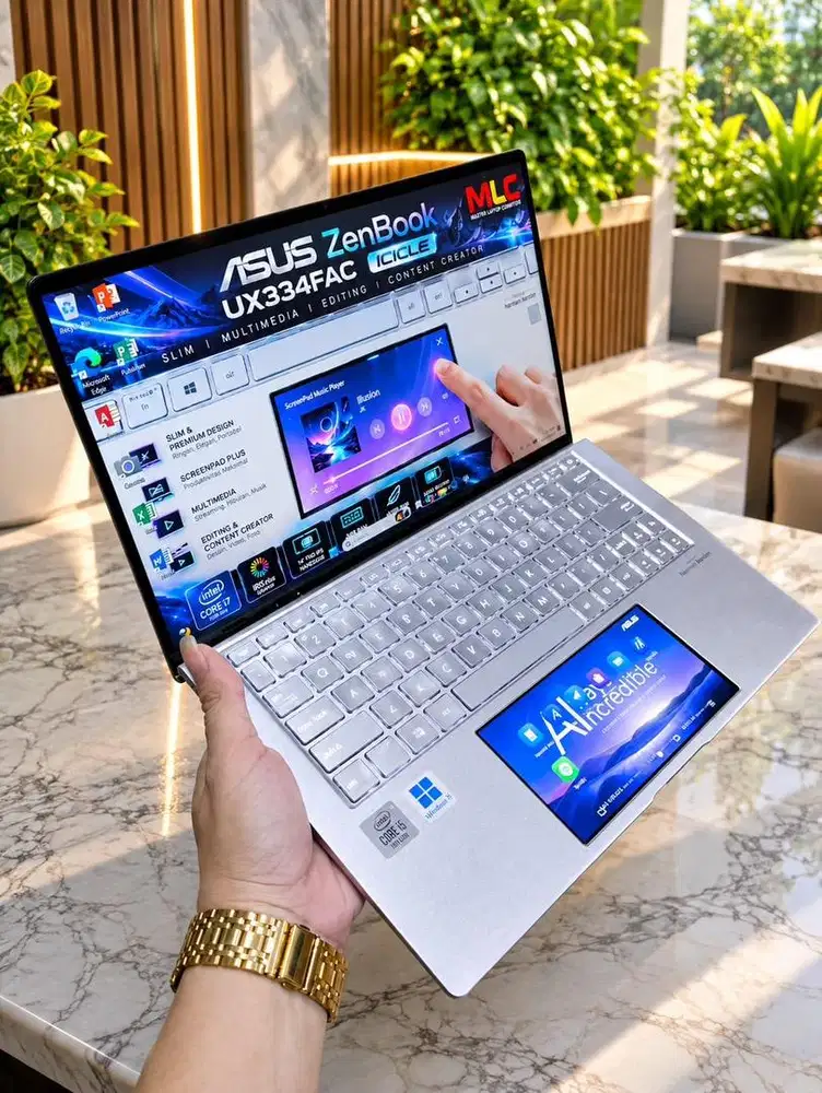 Asus Zenbook SCreenpad Core i5 Ram 8/512gb Ssd Siap Pakai COD