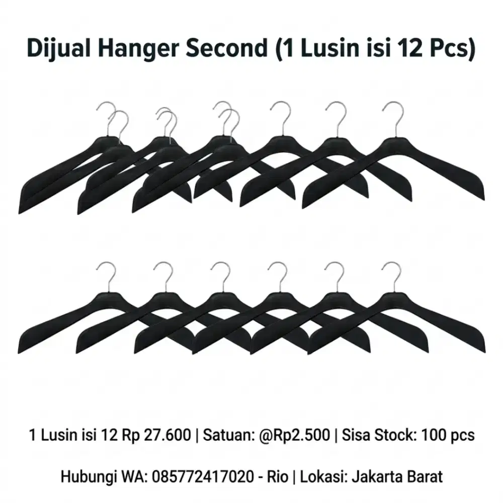Hanger Jas Gantungan Baju Jaket Tebal Distro