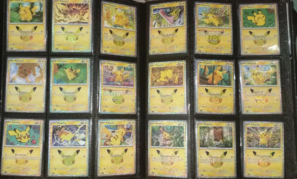 Lengkap 30 pikachu set 30th Anniversary