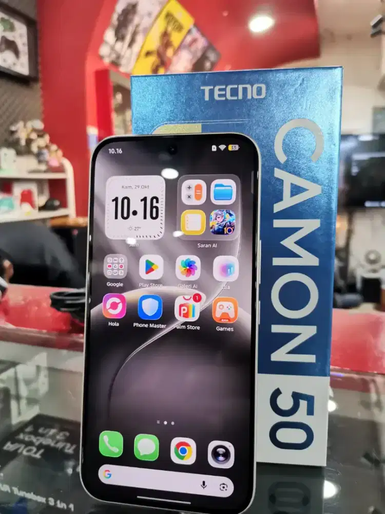 Tecno camon 50 8/128gb lengkap