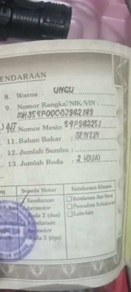 Jual Mio j THN 2013 warna ungu