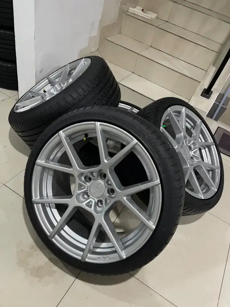 Velg Rotiform Kps ring 19 Pcd 5x112 5x114 original USA plus ban tebal