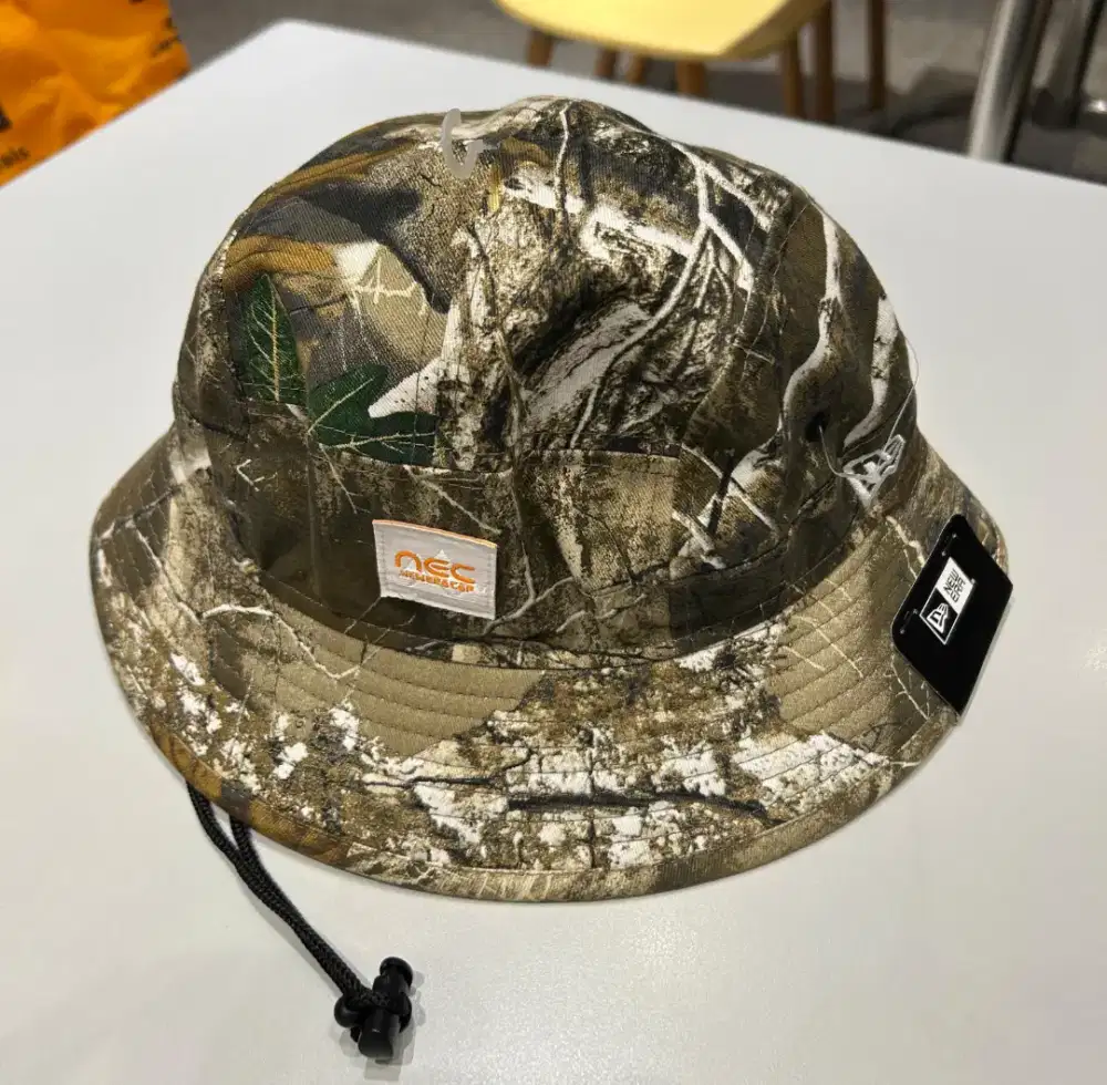 Topi bucket new era real tree original baru