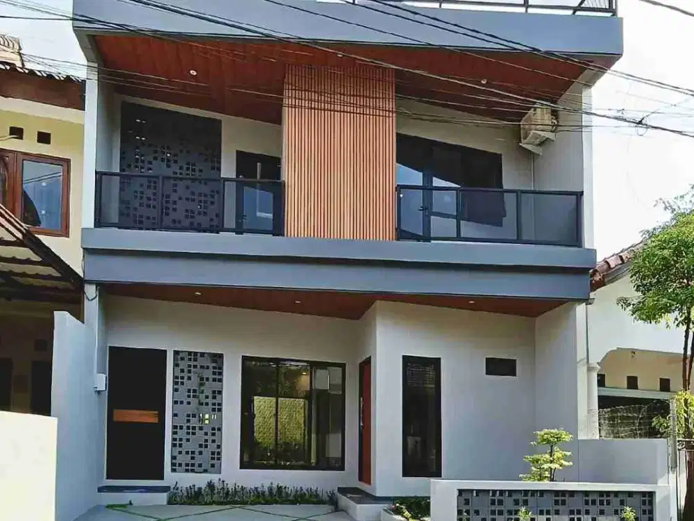 rumah minimalis modern semifurnished graha raya bintaro