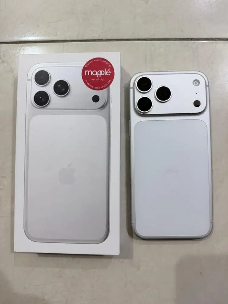 Iphone 17 pro max silver 512gb ibox garansi panjang