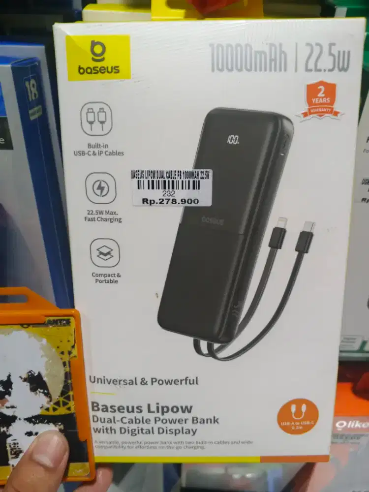 POWERBANK BASEUS LIPOW 10.000mah 22,5W