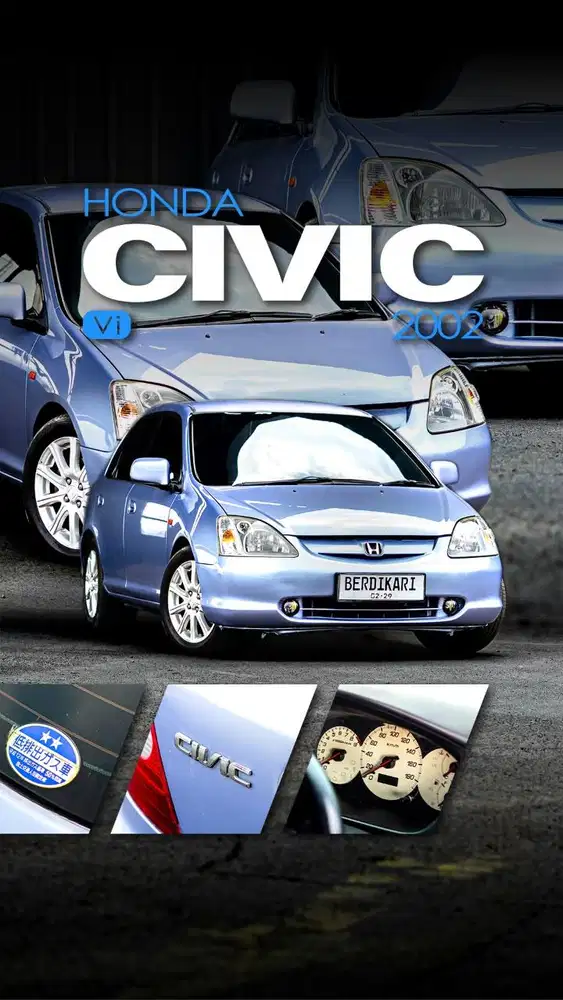 Honda Civic Vi hatchback ek3 jam Hatchback 2002