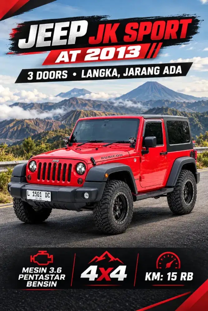 Jeep Wrangler JK Sport 4x4 Bensin 2013