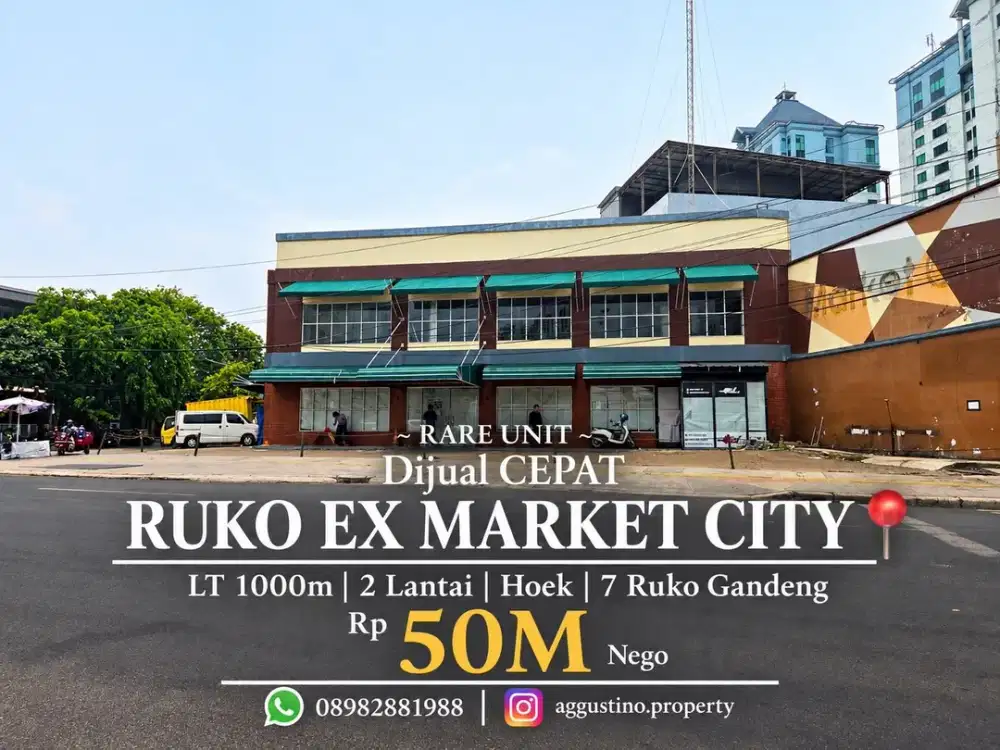 Dijual CEPAT Ruko Ex Market City Muara karang