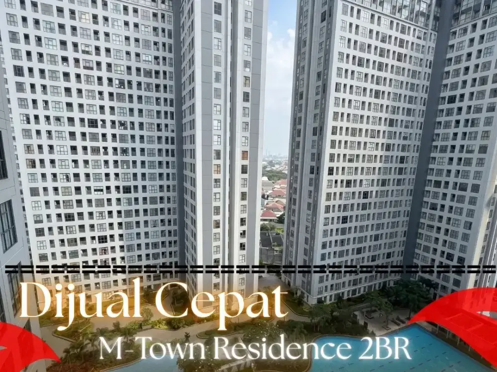 Dijual Apartemen M-Town Residence Tower Avery – 2 Bedroom, Lantai 18