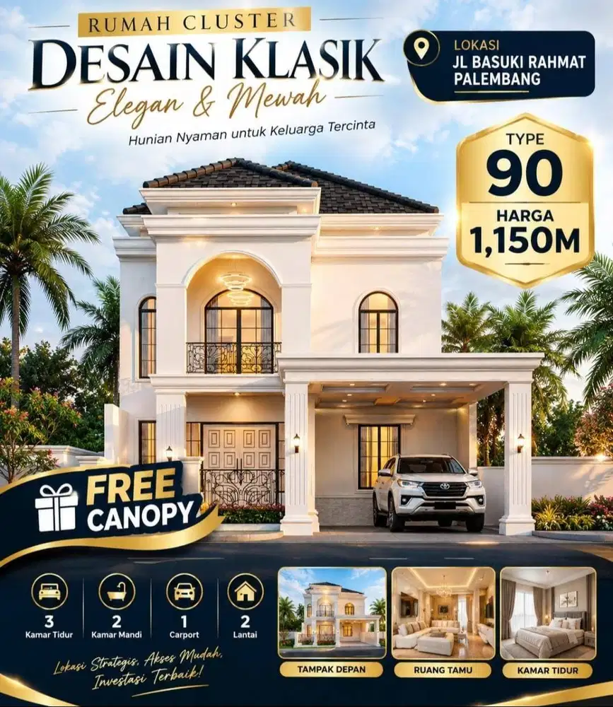 JUAL CEPAT RUMAH BASUKI RAHMAT KOTA PALEMBANG