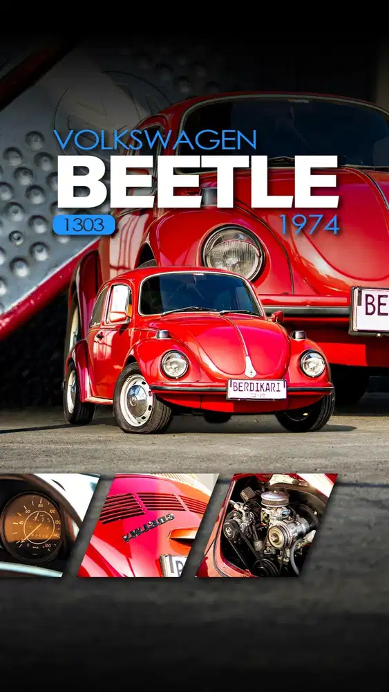 VW Beetle 1303 Kodok 1974 Restomod Style Ac