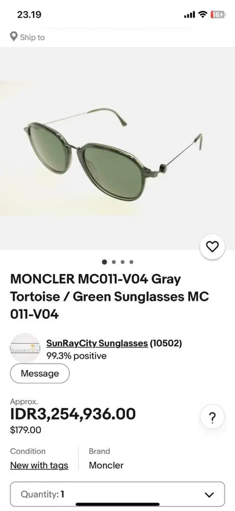 Kacamata Moncler MC011505 model