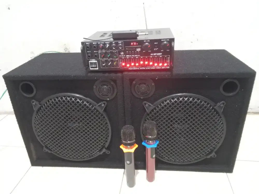 Paket sound karaoke 12 in wireless