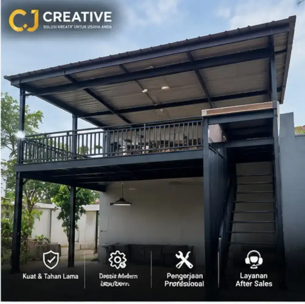 Jasa pembuatan kanopi dan mezzanine
