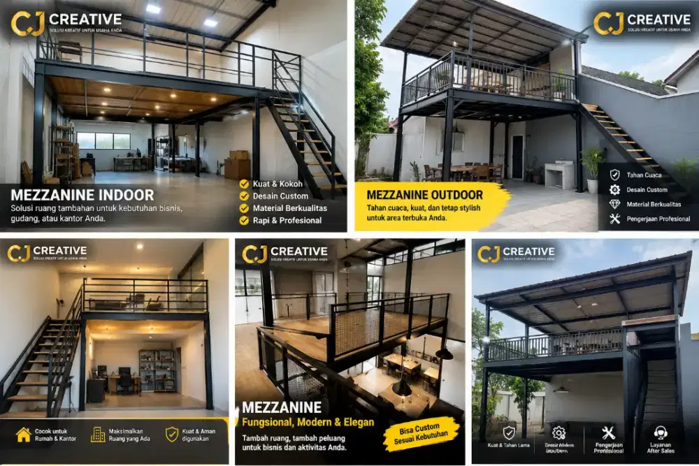 Jasa pembuatan kanopi dan mezzanine