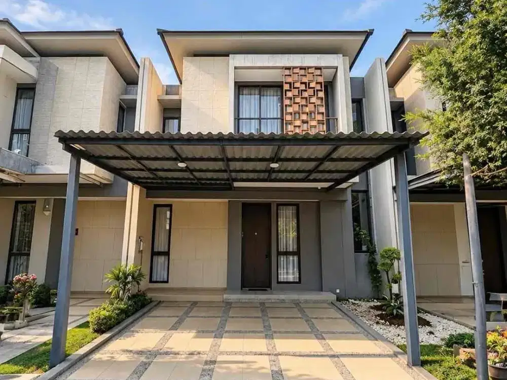 Dijual Rumah Cantik Mozia Aure BSD City, Semi Furnished, Interior Premium, Hadap Selatan