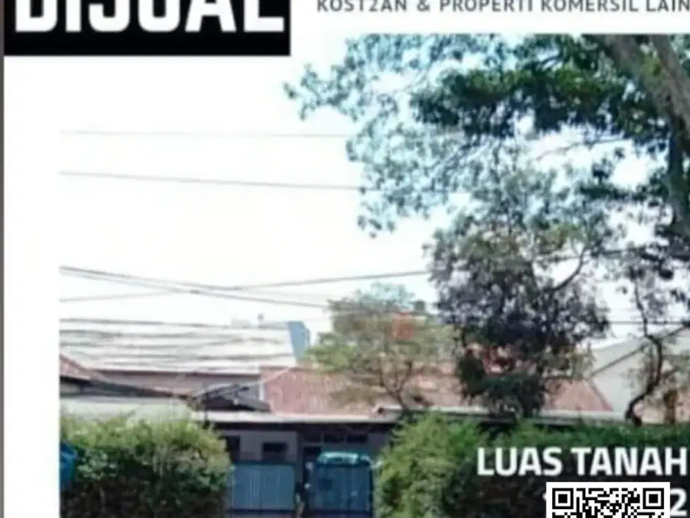 Dijual deket tol pasteur Hitung Tanah saja Luas 1240 m2