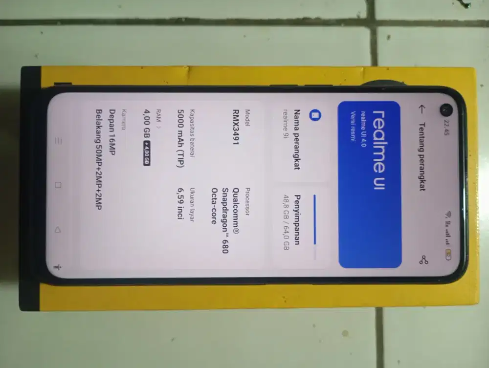 Realme 9i 4+4/64 Hp Dusbox