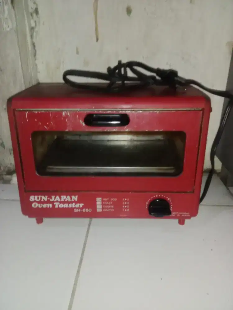 Oven Toaster
Sh-680
Sun-Japan
Bekas Pemakaian Aja Layak Pakai Normal